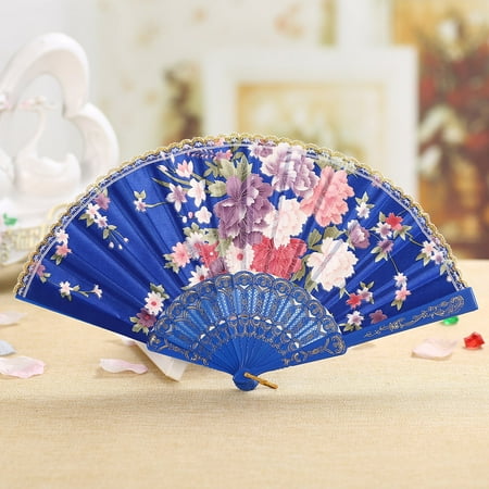 TANGNADE Best Chinese Style Dance Wedding Party Lace Silk Folding Hand Held Flower Fan
TANGNADE Best Chinese Style Dance Wedding Party Lace Silk Folding Hand Held Flower Fan