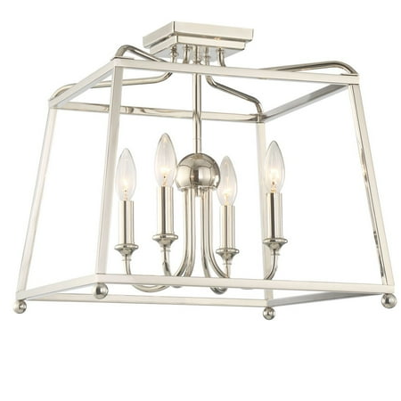 Crystorama Lighting 2243-PN_NOSHADE Sylvan - Four Light Flush Mount - No Shades in Classic Style - 16 Inches Wide by 15.5 Inches High Polished Nickel Finish
Crystorama Lighting 2243-PN_NOSHADE Sylvan - Four Light Flush Mount - No Shades in Classic Style - 16 Inches Wide by 15.5 Inches High Polished Nickel Finish