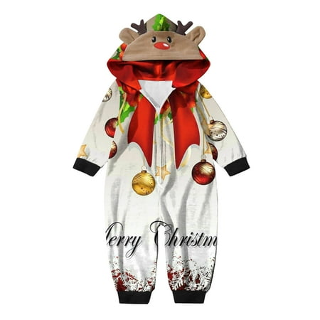 Yyeselk Family Matching Christmas Pajamas Set Sleepwear Jumpsuit Hoodie with Hood Matching Holiday PJ s for Family
Yyeselk Family Matching Christmas Pajamas Set Sleepwear Jumpsuit Hoodie with Hood Matching Holiday PJ s for Family