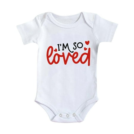WUXIAN Boys Girls Short Sleeve Valentine s Day Letter Print Romper Bodysuit For Children Clothes Onesie Toddler Baby Stylish Clothing
WUXIAN Boys Girls Short Sleeve Valentine s Day Letter Print Romper Bodysuit For Children Clothes Onesie Toddler Baby Stylish Clothing