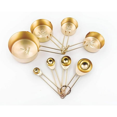 Stainless Steel Measuring Cups and Spoons Set Kitchen Accessories Stackable Metal Measuring Cups and Metal Measuring Spoons Set (8-Piece) Baking Tea Coffee Spoon Measuring Tools
Stainless Steel Measuring Cups and Spoons Set Kitchen Accessories Stackable Metal Measuring Cups and Metal Measuring Spoons Set (8-Piece) Baking Tea Coffee Spoon Measuring Tools