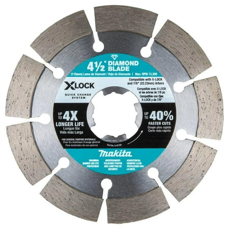 X-Lock 4-1/2 In. Segmented Diamond Blade For Masonry Cutting