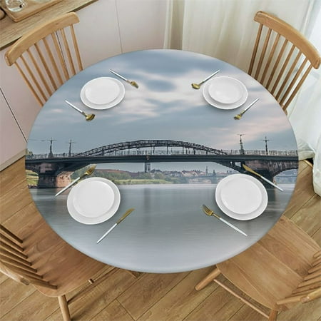 Spring Flower Round Fitted Tablecloth with Elastic Edge Wipeable Round Table Cloth Waterproof Reusable Outdoor Round Table Cover for Kitchen Picnic Patry Indoor (Small 36 -44 )
Spring Flower Round Fitted Tablecloth with Elastic Edge Wipeable Round Table Cloth Waterproof Reusable Outdoor Round Table Cover for Kitchen Picnic Patry Indoor (Small 36 -44 )