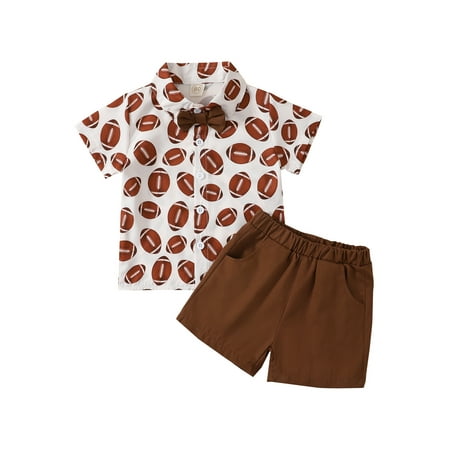 Huakaishijie Toddler Baby Boy 2Pcs Outfit Short Sleeve Turn-Down Collar Rugby Shirt Shorts 
Huakaishijie Toddler Baby Boy 2Pcs Outfit Short Sleeve Turn-Down Collar Rugby Shirt Shorts
