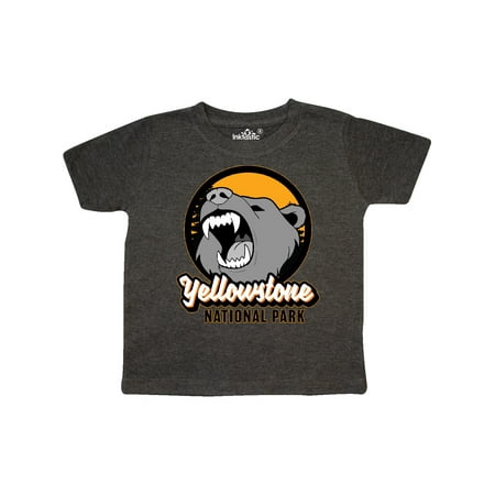 Inktastic Yellowstone Growling Bear Gift Toddler Boy or Toddler Girl T-Shirt