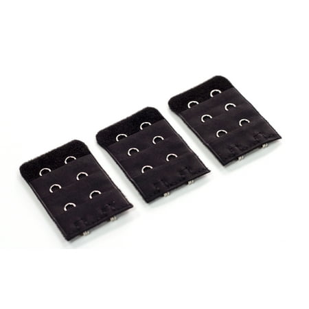 2-hook Bra Extender (3-Pack Black) - Comfort is sexy!