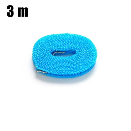 10FT Clotheslines Windproof Non-Slip Clothes Line Clothe Drying Rope Portable Outdoor Blue
10FT Clotheslines Windproof Non-Slip Clothes Line Clothe Drying Rope Portable Outdoor Blue
