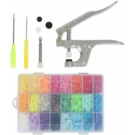 360 Set 24 Colors T5 Snaps + Snaps Pliers for All Kinds of DIY Clothing Crafts
360 Set 24 Colors T5 Snaps + Snaps Pliers for All Kinds of DIY Clothing Crafts