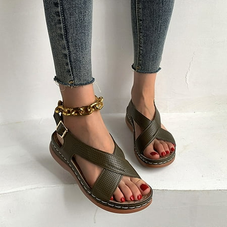Hvyesh Orthopedic Sandals for Women Dressy Summer Open Toe Sandals Comfy Arch Support Sandals Walking Beach Sandal Size 9
Hvyesh Orthopedic Sandals for Women Dressy Summer Open Toe Sandals Comfy Arch Support Sandals Walking Beach Sandal Size 9