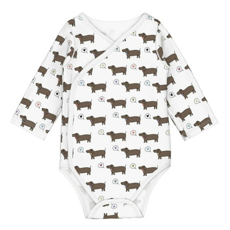 Matuu Dachshund Dog Puppy for Baby Long-Sleeve Bodysuit Soft Cotton Comfortable and Breathable Perfect for Newborns and Infants
Matuu Dachshund Dog Puppy for Baby Long-Sleeve Bodysuit Soft Cotton Comfortable and Breathable Perfect for Newborns and Infants
