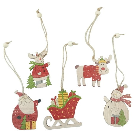 5pcs Christmas Theme Pendants Hanging Wooden Decors Adorable Party Ornaments for Home Shop (Pattern 2)
5pcs Christmas Theme Pendants Hanging Wooden Decors Adorable Party Ornaments for Home Shop (Pattern 2)
