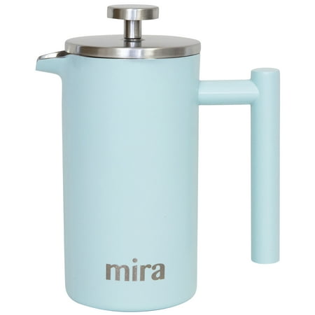 MIRA 12oz French Press Coffee Maker Double Wall Insulated Stainless Steel Blue
MIRA 12oz French Press Coffee Maker Double Wall Insulated Stainless Steel Blue