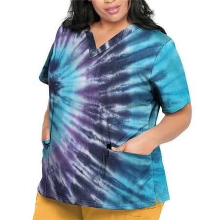 Sksloeg Women Scrubs Tops Plus Size Breathable Marble Printed Shirts Tee Tops Short Sleeve V-Neck Nursing Working Uniform with Pockets Blue S
Sksloeg Women Scrubs Tops Plus Size Breathable Marble Printed Shirts Tee Tops Short Sleeve V-Neck Nursing Working Uniform with Pockets Blue S