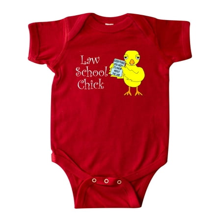 Inktastic Law School Chick White Text Gift Baby Girl Bodysuit