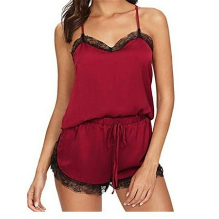 Gifts for Christmas Women Sleepwear Lace Satin Pajamas Set Shorts Nightwear Camisole Short Sets
Gifts for Christmas Women Sleepwear Lace Satin Pajamas Set Shorts Nightwear Camisole Short Sets