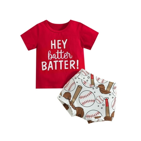 Canrulo 2Pcs Toddler Baby Girls Summer Clothes Letter Print Short Sleeve T-Shirt+ Rugby Print Shorts Set Red 4-5 Years
Canrulo 2Pcs Toddler Baby Girls Summer Clothes Letter Print Short Sleeve T-Shirt+ Rugby Print Shorts Set Red 4-5 Years