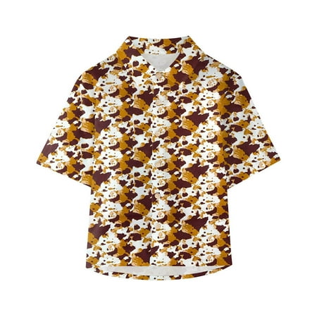 Children Boys T-shirts Cartoon Cow Printed Short Sleeve Crew Neck Clothes Button Down Lapel Summer Top Dailywear Party Tshirts
Children Boys T-shirts Cartoon Cow Printed Short Sleeve Crew Neck Clothes Button Down Lapel Summer Top Dailywear Party Tshirts