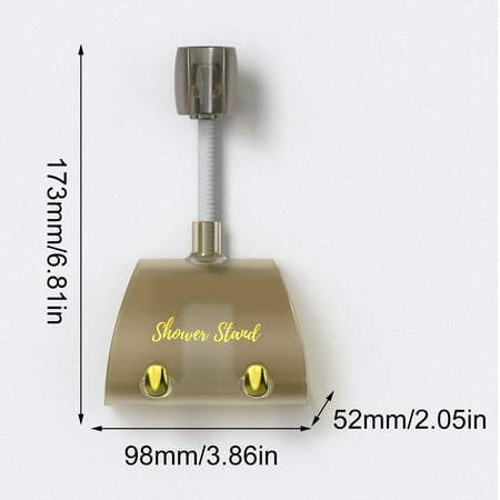 Kohagoki No punching Bathroom Universal 360° Shower Head Holder Adjustable Self-Adhesive Showerhead Bracket Wall Mount With 2 Hooks Stand
Kohagoki No punching Bathroom Universal 360° Shower Head Holder Adjustable Self-Adhesive Showerhead Bracket Wall Mount With 2 Hooks Stand