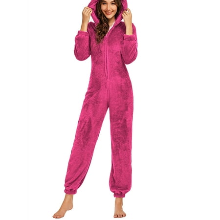 Mubineo Women Thick Plush Sleeping Romper with Bear Ear Hat Long Sleeve Zipper Hooded Jumpsuit for Autumn Winter
Mubineo Women Thick Plush Sleeping Romper with Bear Ear Hat Long Sleeve Zipper Hooded Jumpsuit for Autumn Winter