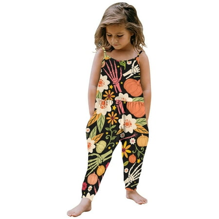 Leutsin Toddler Baby Girl Ruffled Sleeveless Romper Toddler Baby Girl Jumpsuits Summer Cartoon Printing Strap Romper Pants With Pockets
Leutsin Toddler Baby Girl Ruffled Sleeveless Romper Toddler Baby Girl Jumpsuits Summer Cartoon Printing Strap Romper Pants With Pockets