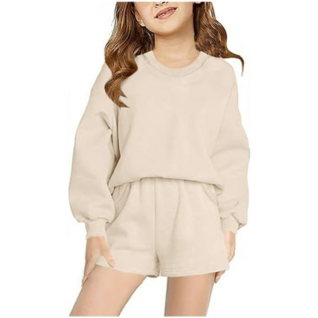 uublik Toddler Girls Outfit Sets Long Sleeve Sweatshirt Tops and Pockets Shorts Two-piece Sports Set
uublik Toddler Girls Outfit Sets Long Sleeve Sweatshirt Tops and Pockets Shorts Two-piece Sports Set