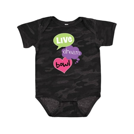 Inktastic Bowling Gift Live Dream Bowl Gift Baby Girl Bodysuit