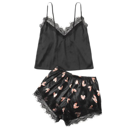 Intimates Women Sexy-Lingerie Sleepwear Satin Silk Babydoll Lace Up Nightwear Pajamas Set Polyester Simple Long Sleeve Shirts for Women Black
Intimates Women Sexy-Lingerie Sleepwear Satin Silk Babydoll Lace Up Nightwear Pajamas Set Polyester Simple Long Sleeve Shirts for Women Black