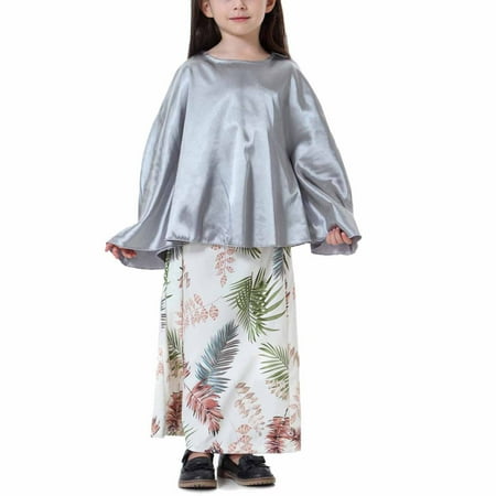 SDJMa Muslim Long Dress Medium Big Girls Long Sleeve Round Neck Colorblock Top Skirt Set
SDJMa Muslim Long Dress Medium Big Girls Long Sleeve Round Neck Colorblock Top Skirt Set