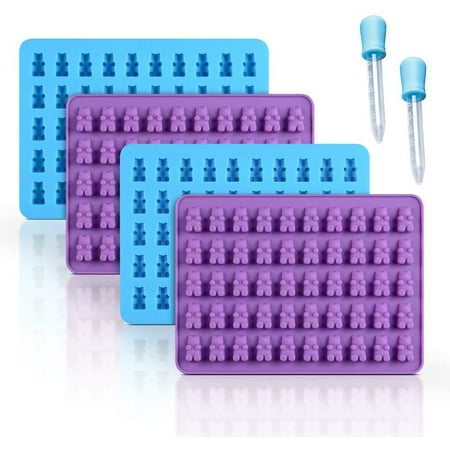 Heldig Gummy Bear Candy Molds Silicone - Chocolate Gummy Molds with 2 Droppers Nonstick Food Grade Silicone Pack of 4
Heldig Gummy Bear Candy Molds Silicone - Chocolate Gummy Molds with 2 Droppers Nonstick Food Grade Silicone Pack of 4