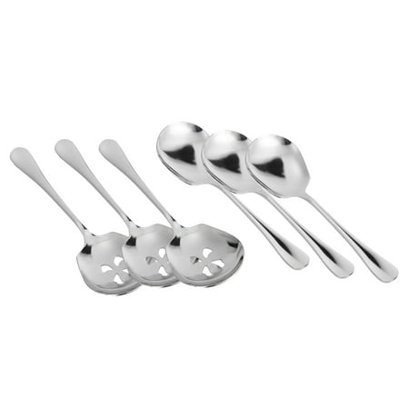 Dinner Spoon Set Stainless Steel Buffet Banquet Spoon Catering Restaurant Service Tableware 6 Pieces
Dinner Spoon Set Stainless Steel Buffet Banquet Spoon Catering Restaurant Service Tableware 6 Pieces