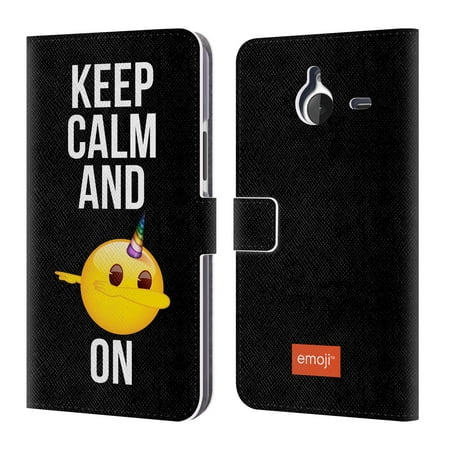 OFFICIAL EMOJI BE A UNICORN LEATHER BOOK WALLET CASE COVER FOR MICROSOFT NOKIA PHONES