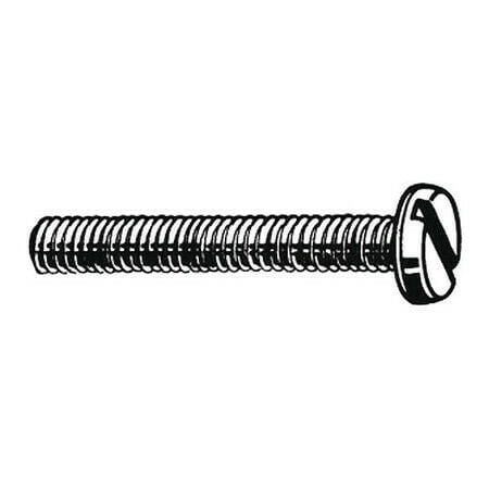 M48040.040.0012 M4-0.7 X 12 Mm. Pan Head Slotted Machine Screw 50 Pk.