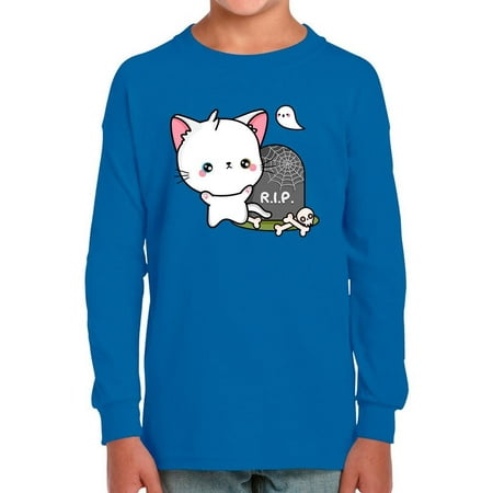 Cute Kitten W Ghost Long Sleeve Toddler -Image by Shutterstock 3 Toddler