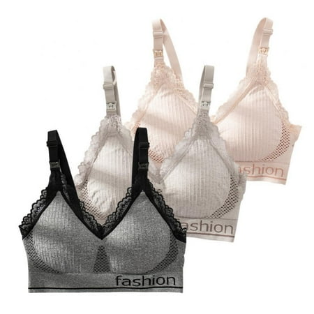 Xmarks Breastfeeding and Pumping Bra and Top - Lace Trim Mesh Hollow Out Maternity Bralette Push up V Neck Comfortable Soft for Pregnant Women(3-Packs)
Xmarks Breastfeeding and Pumping Bra and Top - Lace Trim Mesh Hollow Out Maternity Bralette Push up V Neck Comfortable Soft for Pregnant Women(3-Packs)