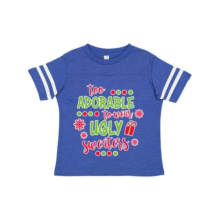 Inktastic Too Adorable to Wear Ugly Sweaters Gift Toddler Boy or Toddler Girl T-Shirt
Inktastic Too Adorable to Wear Ugly Sweaters Gift Toddler Boy or Toddler Girl T-Shirt