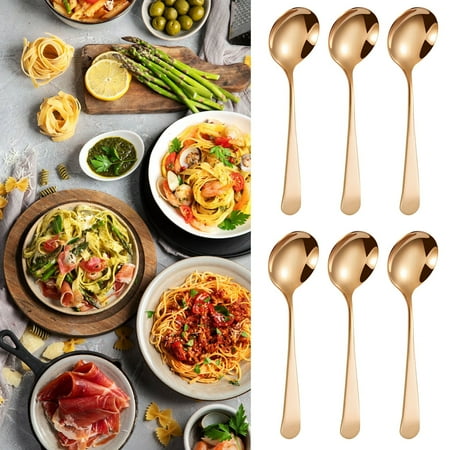 Tantouec up to 50% off Clearance Dinnerware Sets Kitchen Essentials Round Spoon 304 Stainless Steel Spoon Fork Home Cute Small Soup Spoon Thick Round Bottom Chinese Style Eating Spoon 6Pc O
Tantouec up to 50% off Clearance Dinnerware Sets Kitchen Essentials Round Spoon 304 Stainless Steel Spoon Fork Home Cute Small Soup Spoon Thick Round Bottom Chinese Style Eating Spoon 6Pc O