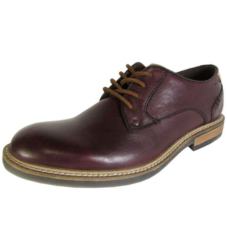 Steve Madden Mens Barton 2 Lace Up Leather Oxford Shoes Burgundy US 11