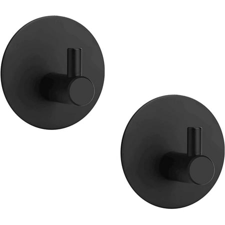 2Pcs Black Self Adhesive Hooks Self Adhesive Wall Mounted Hanger,No Drill No Screw For Key Coat Towel For Kitchen Bathroom Toilet
2Pcs Black Self Adhesive Hooks Self Adhesive Wall Mounted Hanger,No Drill No Screw For Key Coat Towel For Kitchen Bathroom Toilet