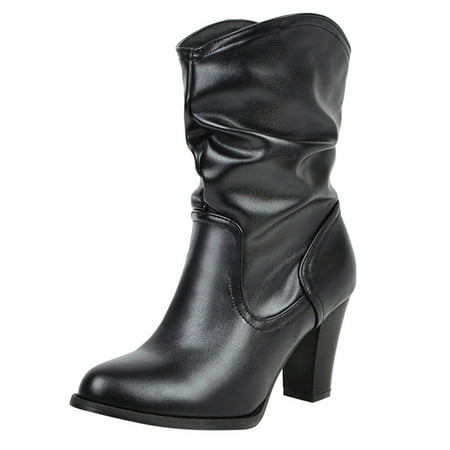 Fsqjgq Dog Boots for Women Mid Women s Autumn and Winter High Heel Thick Heel British Style Slip On Vintage Round Toe Short Boots Women Western Black 41
Fsqjgq Dog Boots for Women Mid Women s Autumn and Winter High Heel Thick Heel British Style Slip On Vintage Round Toe Short Boots Women Western Black 41