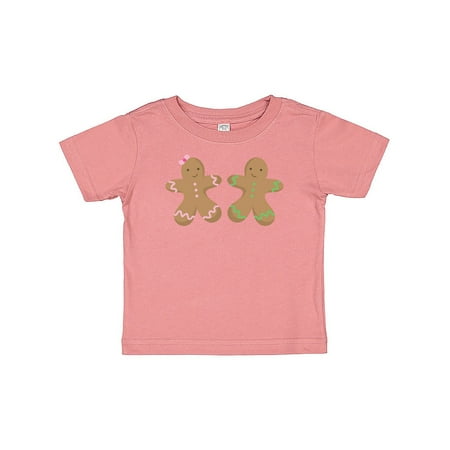 Inktastic Twin Gingerbread Boy and Girl Co Gift Baby Boy or Baby Girl T-Shirt