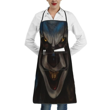 Women Pennywise Apron Adults Kitchen Cooking Baking Aprons with 2 Pockets for Home
Women Pennywise Apron Adults Kitchen Cooking Baking Aprons with 2 Pockets for Home