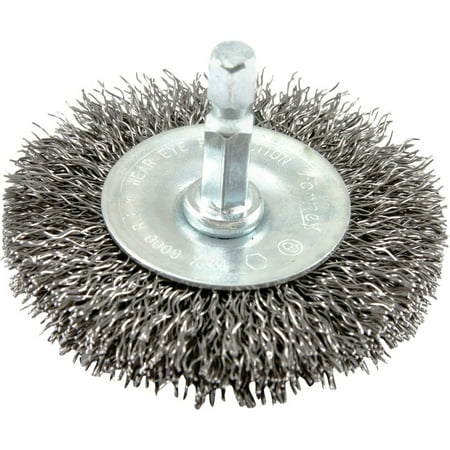 Forney 2-1/2 In. Hex Crimped Coarse Drill-Mounted Wire Wheel