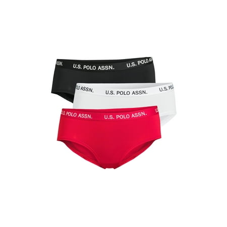 

U.S. Polo Assn. Women s Microfiber Hipster Panty Underwear 3-Pack Sizes S-3XL