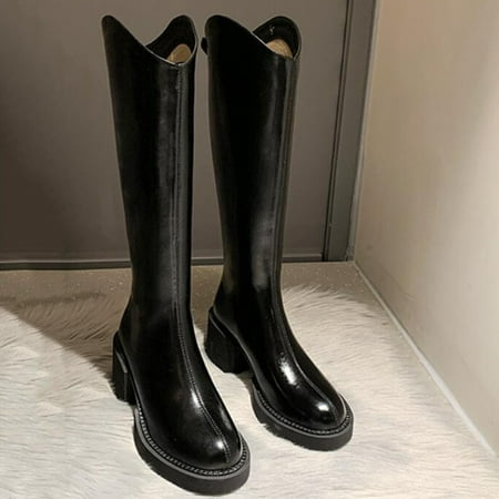 ZMHEGW Boots For Women Mid Calf Autumn And Winter Simple Solid Round Toe Back Zipper Comtable Square Heel Thick Heel Boots Shoes
ZMHEGW Boots For Women Mid Calf Autumn And Winter Simple Solid Round Toe Back Zipper Comtable Square Heel Thick Heel Boots Shoes