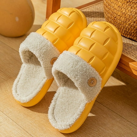 Gubotare House Slippers Womens Fuzzy Memory Foam Slippers - Ankis Cross Band Cozy Plush Home Slippers Fluffy ry Open Toe House Shoes Indoor Outdoor Slide Slipper Yellow 7.5
Gubotare House Slippers Womens Fuzzy Memory Foam Slippers - Ankis Cross Band Cozy Plush Home Slippers Fluffy ry Open Toe House Shoes Indoor Outdoor Slide Slipper Yellow 7.5