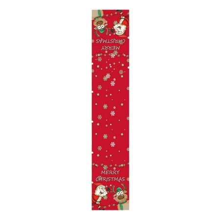 Warkul Festive Christmas Table Runner Santa Doll Print Ornamental Fine Workmanship Stain-Proof Cloth for Dining Decor
Warkul Festive Christmas Table Runner Santa Doll Print Ornamental Fine Workmanship Stain-Proof Cloth for Dining Decor