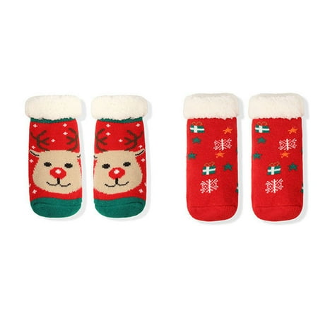 Cosstcosstokner 4 Pairs Newborn Infant Toddler Slipper Socks Baby Girls Boys Grips Socks Christmas Socks Kids Sherpa-lined Fuzzy Home Socks (L)(Style-E)
Cosstcosstokner 4 Pairs Newborn Infant Toddler Slipper Socks Baby Girls Boys Grips Socks Christmas Socks Kids Sherpa-lined Fuzzy Home Socks (L)(Style-E)