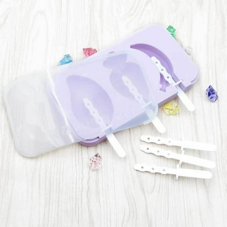 lulshou Fruit Ice Cream Mold Silicone Ice Cream Mold DIY Ice Cream Mold With Cover