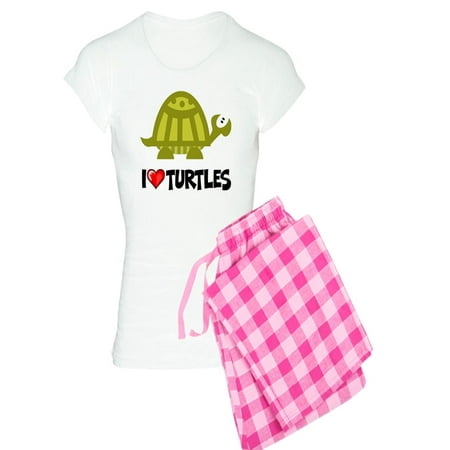 CafePress - I Love Turtles - Women s Light Pajamas
