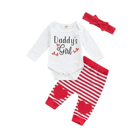 3Pcs Newborn Infant Boy Girl Valentines Day Long Sleeve Letter Print Buttons Romper Stripe Pants with Headband
3Pcs Newborn Infant Boy Girl Valentines Day Long Sleeve Letter Print Buttons Romper Stripe Pants with Headband
